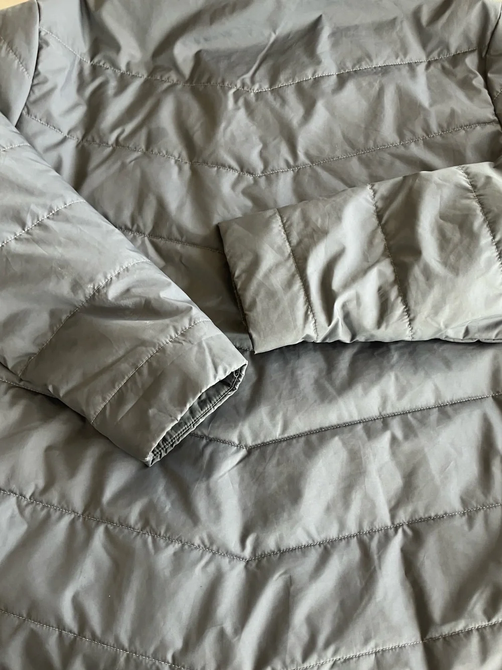 The North Face Puffer Jacket , ladies XL/TG , gray , perfect condition